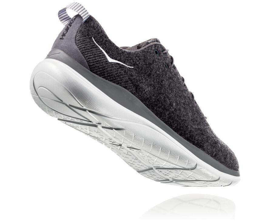 Hoka One One Running Shoes Mens Grey - Hupana Flow Wool - 07615XEVS